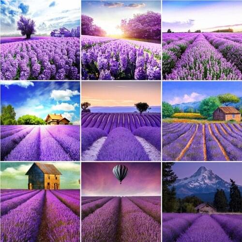 MomoArt Diamond Embroidery Lilac Full Square Diamond Painting Flowers Cross Stitch Mosaic Picture Of Rhinestones Set Wall Decor