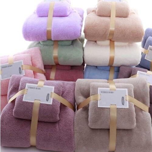 Bath Towel Set Soft Super Absorbent Towel Face and Large Bath Towel Bathroom Hotel Sauna