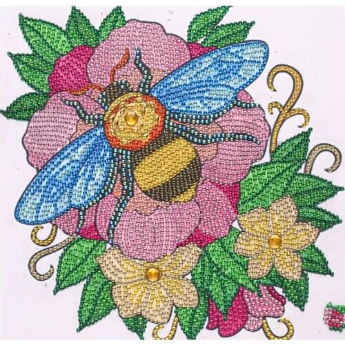 Bee DIY 5D Special Shaped Crystal Rhinestone Diamond Painting 30 x 30 cm