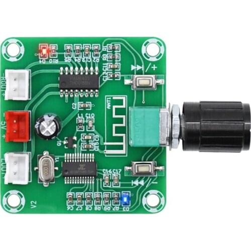 SOTAMIA 5V Bluetooth 5.0 Amplifier Board 5Wx2 PAM8403 Power Amplifier Stereo Mini Home Amp DIY Wireless Speaker Amplificador