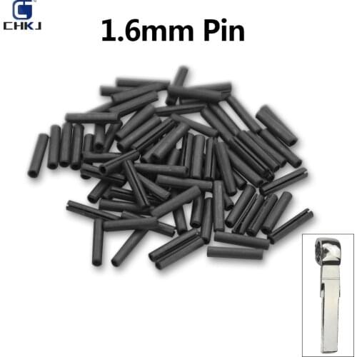 CHKJ 100PCS Remote Control Key Blank Fixed Pin 1.6MM PIN Fixed for Folding Remote Key Blade L:8MM D:1.6MM for KD / VVDI key