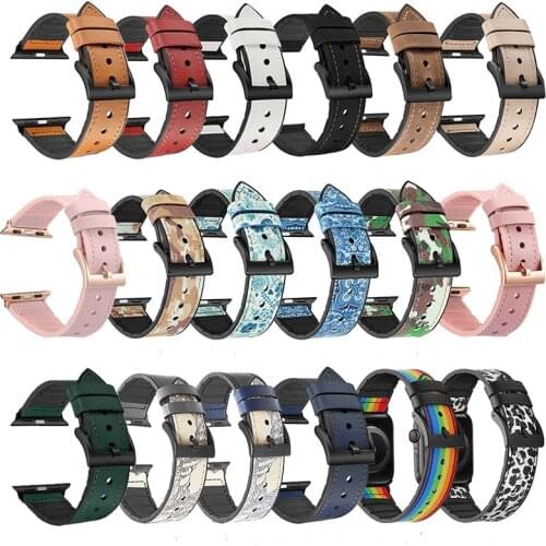 Hot selling leather strap Apple strap series 6 / 5 / 3 / 2 / 1 SPORTS BRACELET 44mm 42mm 40mm 38mm strap