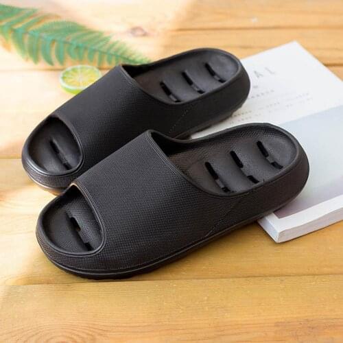 Unisex Sandals Open Toe Hollow Sole Non-Slip Bathroom Slippers Casual Summer Home Wear Sandals Indoor Platform Flat Heel