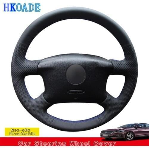 DIY Artificial Leather Car Accessories Steering Wheel Cover For Volkswagen VW Golf 4 (IV) Passat B5 Passat Variant Sharan Bora
