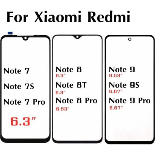 For Xiaomi note7 NOTE 7 PRO Touch Screen Front Glass Touchpad Replacement Outer Panel Lens Cover Repair Part