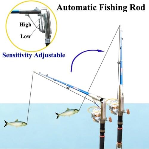 Smart Kingfisher 2.1m/2.7m Automatic Fishing Rod Bait Biting Will Trigger and Tip-up the Rod to Hook the Fish Automatically Trap