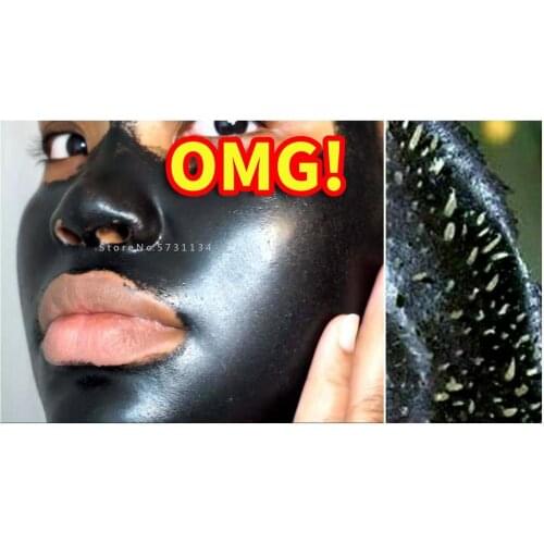 Bamboo Charcoal Blackhead Remover Purifying Black Peel-off Mask Facial Cleansing Blackhead Acne Remover Mask Korean cosmetics