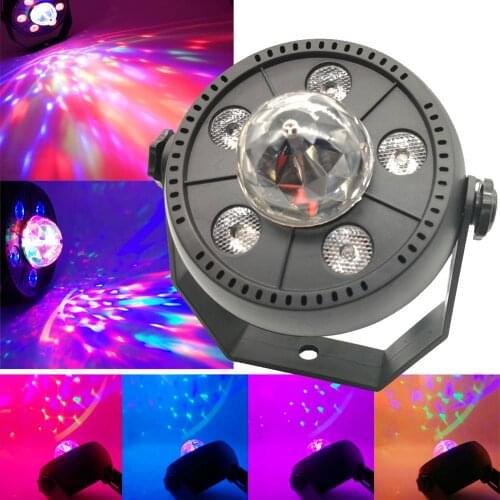 LED 2in1 RGB DJ Magic Ball Par Light Stage Effect 12W Disco Party Laser Lamparas KTV Bar Backlight Beam Projector Luces Discotec
