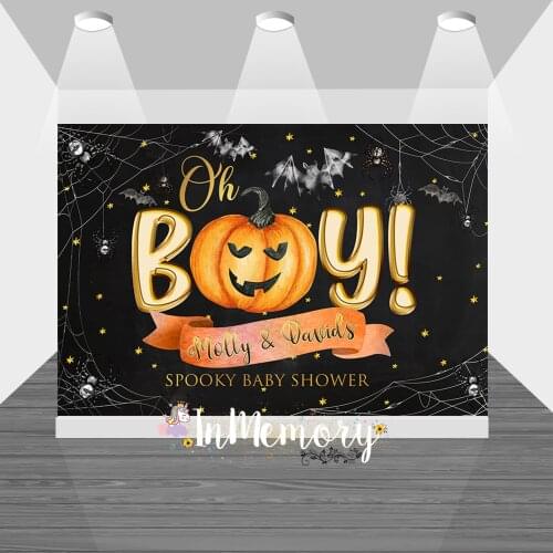 Black Wall Night Boy Baby Shower Photography Background Props Children Halloween Party Backdrop for Photo Studio Photocall vinyl