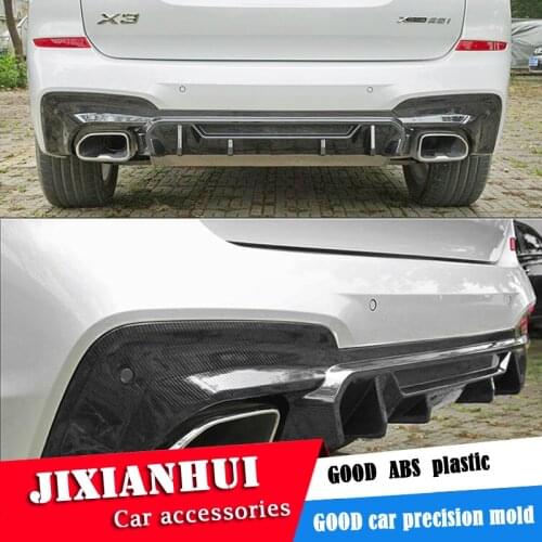 For BMW X3 Body kit spoiler 2018-2020 For BMW X3 G01 BAKC ABS Rear lip rear spoiler front Bumper Diffuser Bumpers Protector