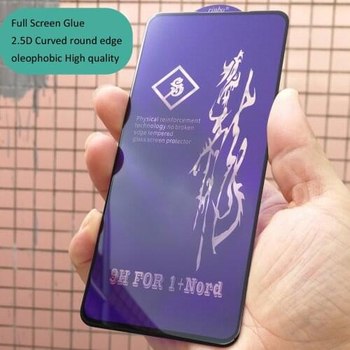 Full Screen Glue Tempered Glass For Oneplus Nord 2.5D Curved oleophobic High quality