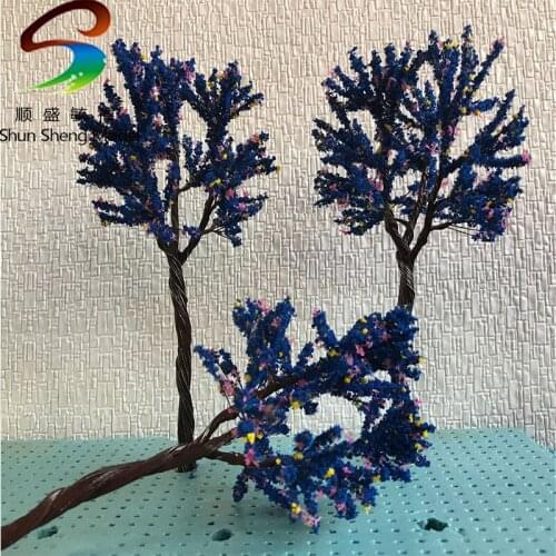 10pcs High 7-14cm Brown Color Mini Model Wire Tree Construction Sand Table Model Scene Model Tree Wire Tree