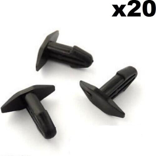 20x For Honda Rubber Seal Weatherstrip Clips, Cowl Vent Bonnet Fan Intake Seal Clips