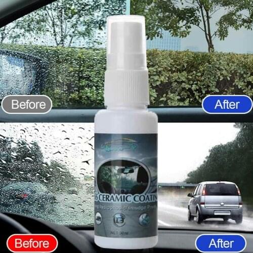 30ml Car Windshield Water Repellent Automobile Coating Windows Waterproof Rainproof Nano Hydrophobic Coating Car Accessories