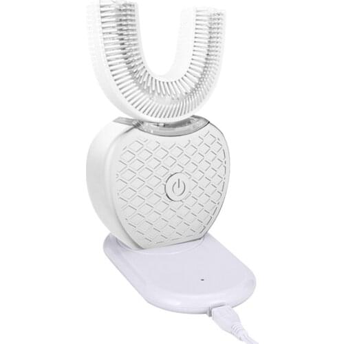 360 Degree Automatic Smart Brush Electric U-shaped USB Oral Toothpaste Toothbrush Silicone Brush Head Generation 1 FRO TEETH