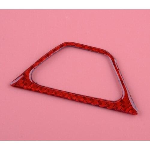 Emergency Warning Lamp Light Switch Button Cover Trim Bezel Red Carbon Fiber Fit for Chevrolet Camaro 2016 2017 2018 2019 2020