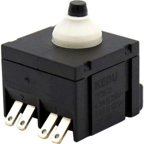 KEDU HY28-72 Momentary Pushbutton Switches for Corner Mill Polishing Machine 02A2034 127/250V, 2-Pack