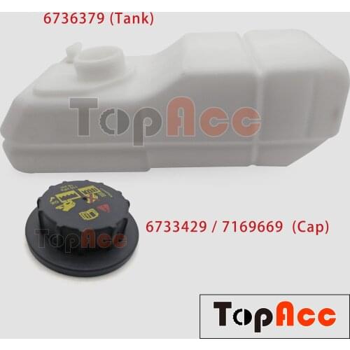 Engine Coolant Tank Kit 6736379 Cap 6733429 7169669 For Bobcat Loaders TL360 TL470 S130 T140 Expansion Tank