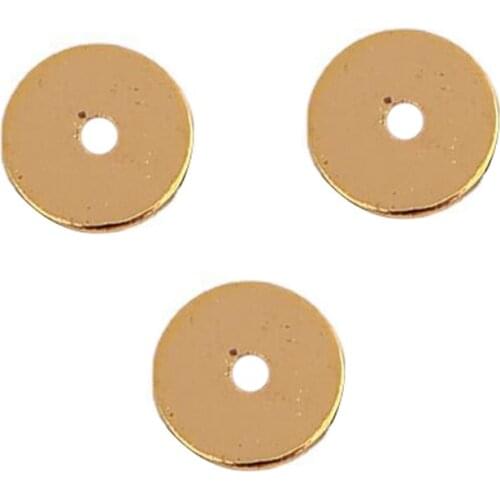 0.3*5mm brass punching middle hole round earring connecting piece metal disc pendant diy handmade component