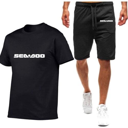 Summer Summer Sea Doo Seadoo Moto New Polo Shirts Mens Short Sleeve Shorts SuitMale Cotton Harajuku Tops Casual Sport T-Shirt