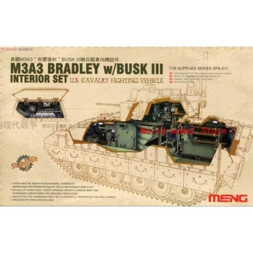 Meng Bradley Model 1/35 SPS-017 M3A3 w/Busk III Interior