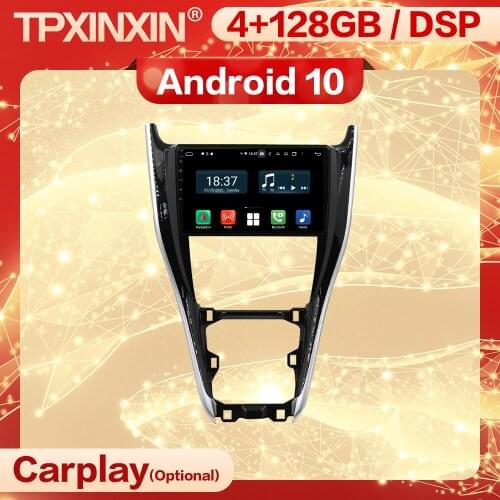 Carplay 2 Din Android Multimedia Stereo Receiver For Toyota Harrier 2013 2014 2015 2016 2017 GPS BT Radio Audio Player Head Unit
