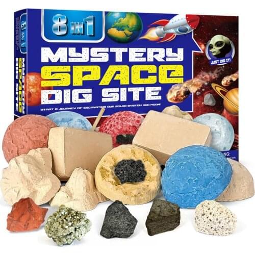 Stone Mining Set Educational Excavation Toys Kit For Children 12 Colored Gems Childrens Science Educational Toys Best Gifts
