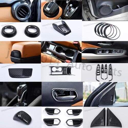 For Nissan Kicks 2017 2018 2019 Carbon fiber style Car interior decoration Cover Trim