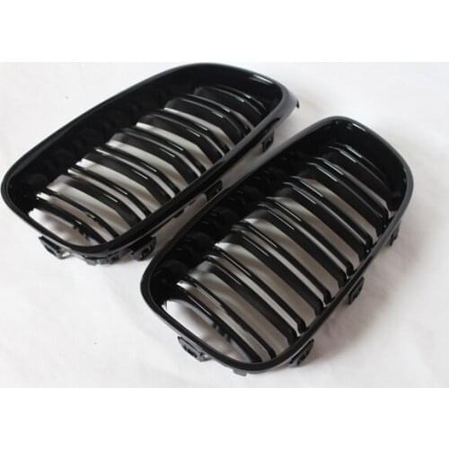 ONE PAIR 2012-2016 3 SERIES GT F34 DUAL LINE GLOSSY BLACK Auto Grille FOR BMW F34 GT STYLE