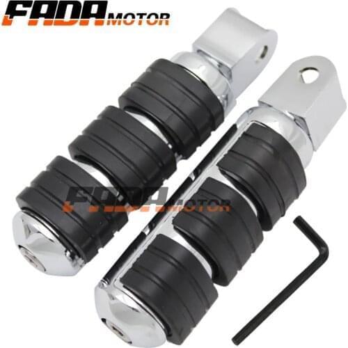 Front Foot Pegs Footrest for Honda VTX 1800CF 1300C 02-09 Shadow VT1100 Sabre Spirit 99-07 ACE Aero VT750 00-15 (120)