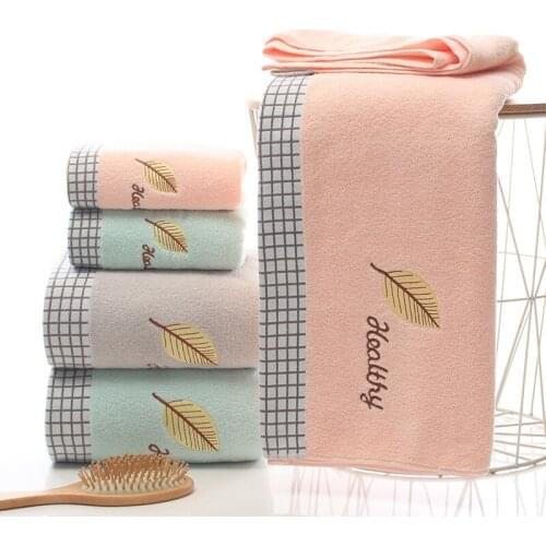 Adults and Childrens Family Wash Towel, Bath Towel,100% Natural Cotton Comfortable, Soft and Strong Absorption Bath Towel