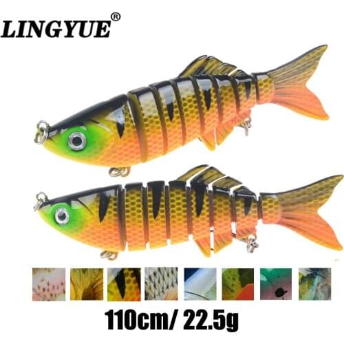 NEW TYPE 8 Segments carp fishing lures lifelike swimbaits 110mm/ 22.5g crankbaits hard baits with box wobblers bass