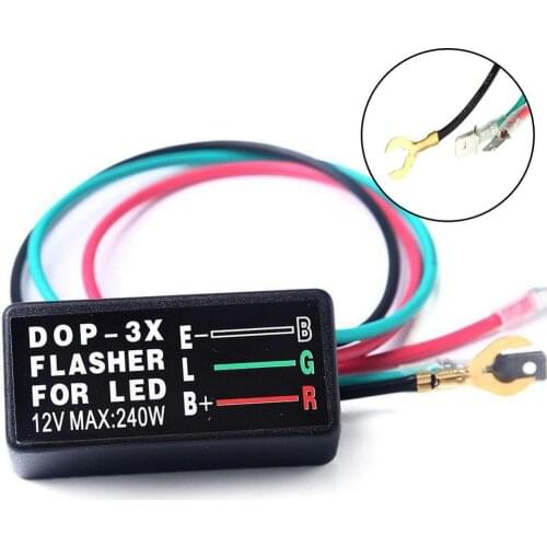 Universal Motorcycle LED Halogen Turn Signal Light Flasher Relay Blinker 3 Pin 3-Pin For Motorbike Safety