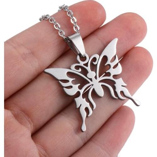 Hip Hop Rock Sweet Variety Of Styles Stainless Steel Pendant Streetwear Ball Chain Polished Fashion Neckl