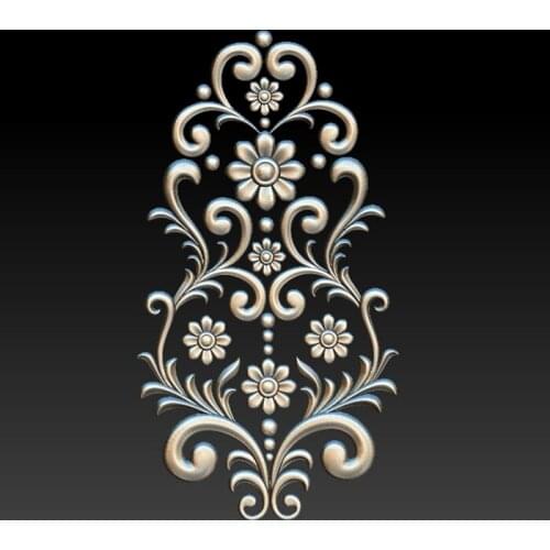 High quality decor carved flower 3D model for cnc 3D carved figure sculpture machine in STL file 3D furniture decoration Decor