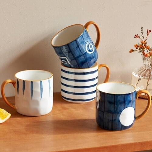 Japanese Ceramic Mug Creative Large Capacity Water Cups Homeware Breakfast Coffee Milk Cup Afternoon Tea Cup 300Ml