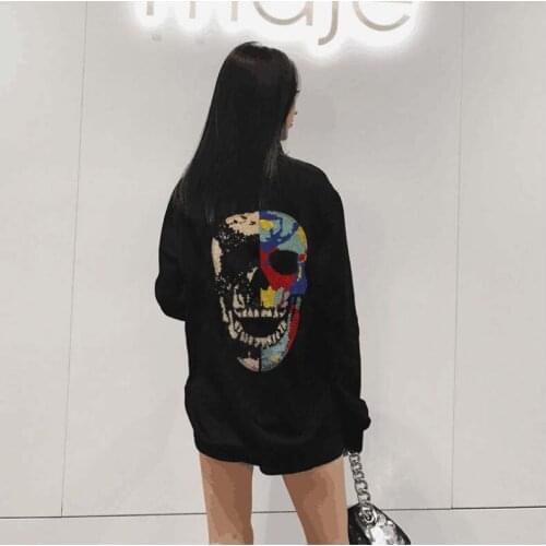 Winter Women Hoodies Girls Diamond stone top quality Top Sweatshirts long Sleeve O Neck Couples Lovers Sweatshirt Hot drill