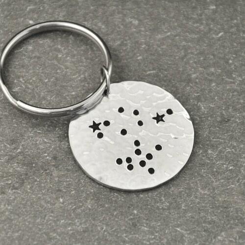 Sagittarius Sign Key Chain,Horoscope keychain,Sagittarius Constellation keychain,Zodiac keyring,Birthday Gift for him or her