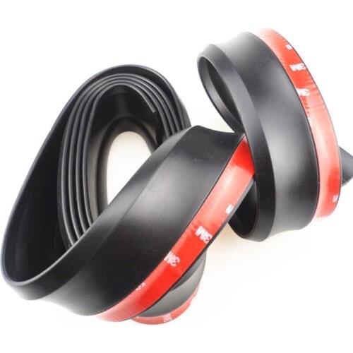 2.5 m front lip bumper car kit cushion tape soft black bumper for Opel VAUXHALL MOKKA Zafira Insignia Vectra Antara