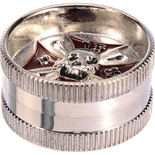 Grinder 2 Layer Mini Zinc Alloy Metal Pressure Casting Herbaceous Plant Grinder Crusher Tobacco Grinder Herbs Grinder #4O