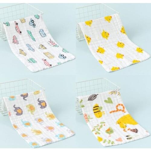 25cm*50cm Baby Scarf Swaddle Bath Towel Newborns Handkerchief Feeding Washcloth 425F