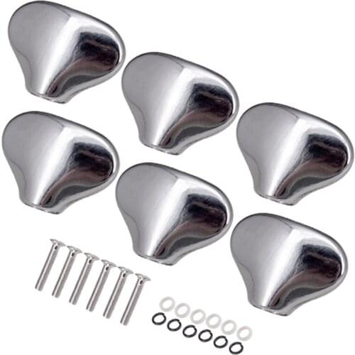 6Pcs Guitar Tuning Peg Caps Tuners Machine Head Replacement Tuner Buttons Handle Guitar Accessories