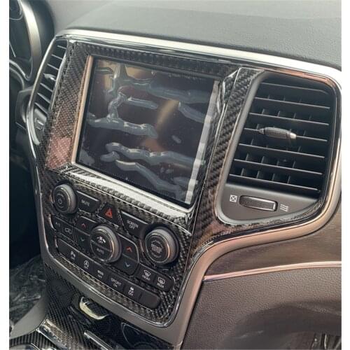 7pcs Center Control Console Panel Cover Trim Sticker for Jeep Grand Cherokee 2014+ Stylish Car Accessories Interior Decoration