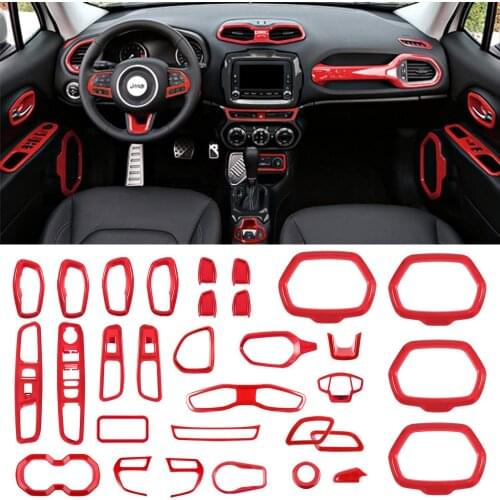 Camoo Car Interior Accessories Decoration Cover Air Conditioning Vent & Door Speaker & Water Cup Holder & Headlight Switch & Win