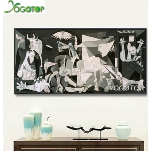 Large square/round drill 5D Diy Diamond Painting Embroidery Spain France Picasso Classic Guernica 1937 Germany Figure YY1803