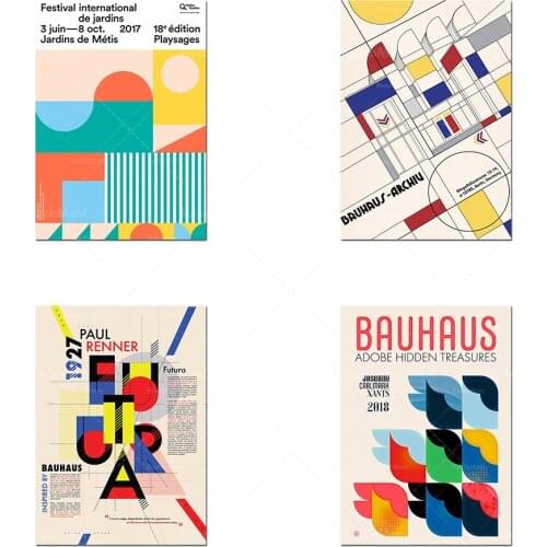 Bauhaus wall decoration minimalist abstract posters abstract art wall prints contemporary prints gallery wall poster decoration