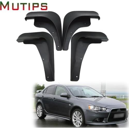 Mutips car front rear mudguard splash guards body kit accessories protector cover For 2008 2009 2010 2011 Mitsubishi Lancer 9