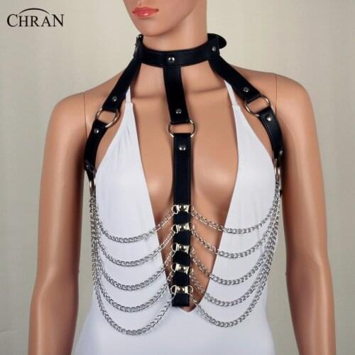 CHRAN Women's Leather Chokers