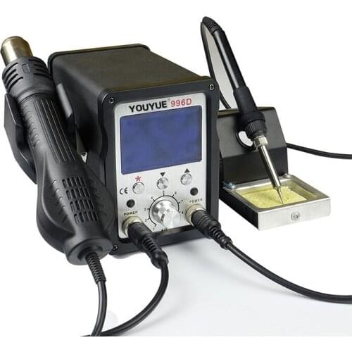 Hot air gun disassembly welding stand two in one dormant digital display adjustable maintenance welding stand YOUYUE 996D