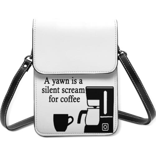 Scream Shoulder Bag Outdoor Leather Mobile Phone Bag Female Gift Funny Bags